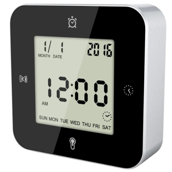 Фото - Настольные часы Technoline WT344 Black/Silver