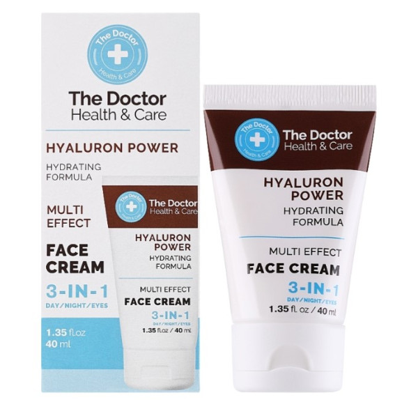 Фото - Крем для обличчя The Doctor Health&Care 40 мл 3в1 HYALURON POWER (5901845509299)