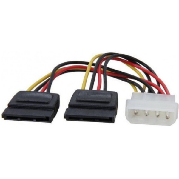 Фото - Кабель питания Molex 4 pin - 2xSATA Power Female (S0449)
