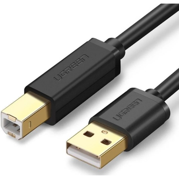Фото - Кабель USB type A - USB type B UGREEN US135 USB-A 2.0 - USB-B 2.0 1m Black (20846)
