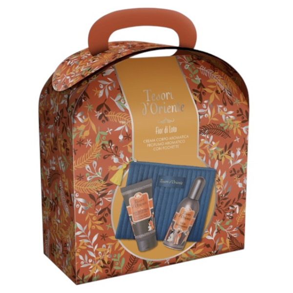 Фото - Подарунковий набір для догляду за тілом Tesori d'Oriente POCHETTE КВІТКА ЛОТОСУ (8001580897006)
