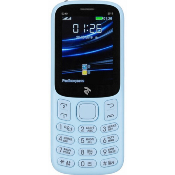 Фото - Мобильный телефон 2E E240 2019 Dual Sim City Blue