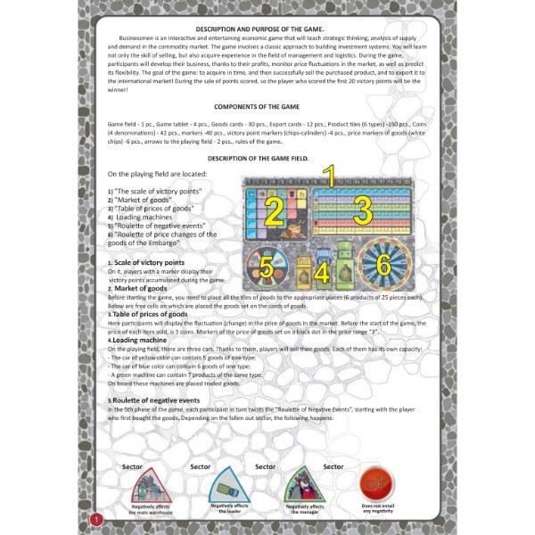 Фото - Настольная игра (8+) Strateg BusinessMen, укр (30515)