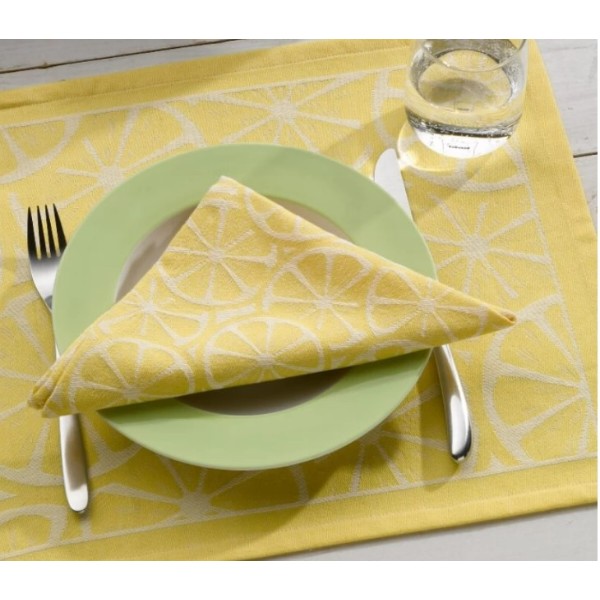 Фото - Серветка для сервірування Kela Citrus 35x50 см Yellow (12462)