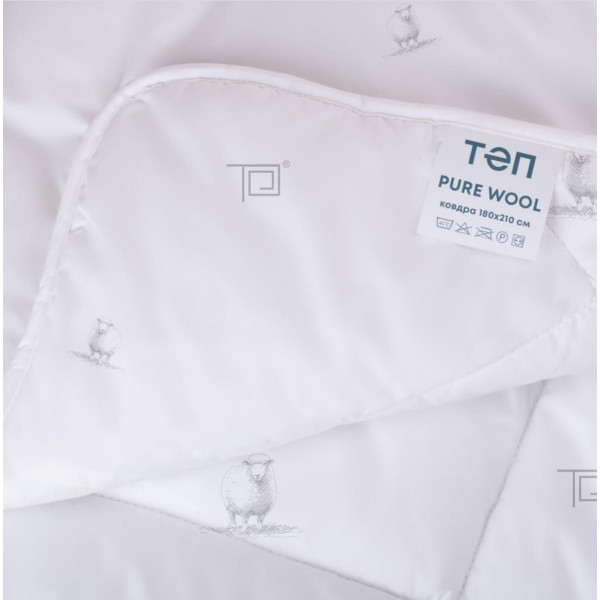 Фото - Ковдра зимова двоспальна євро ТЕП Membrana Print Pure Wool 200х210 см (1-02582_00000)