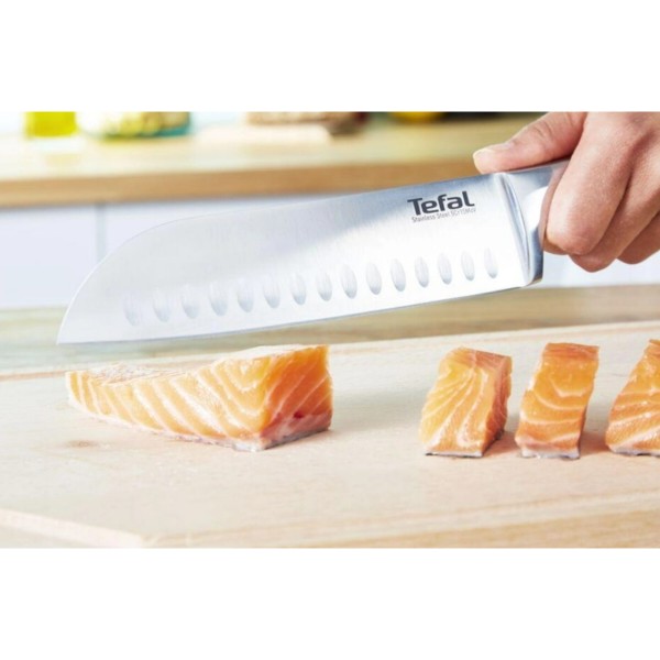 Фото - Ніж сантоку Tefal K1700674 Ultimate 18 см