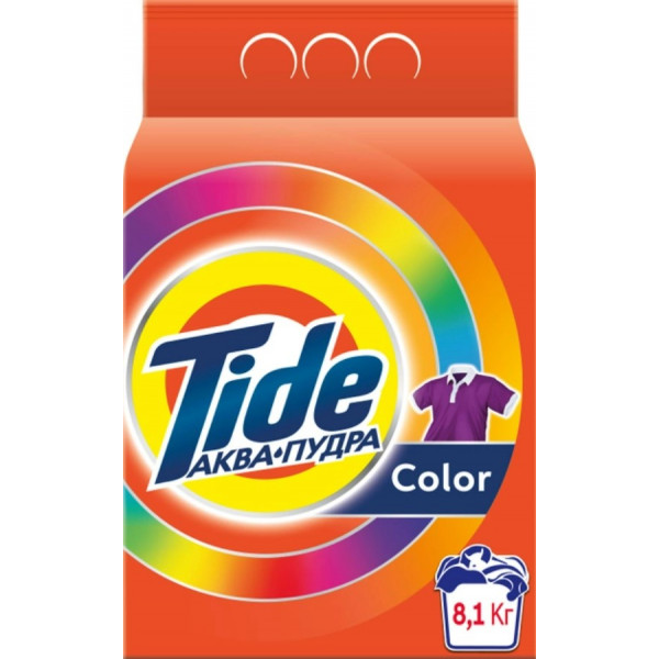 Фото - Стиральный порошок Tide Аква-Пудра Колор 8,1кг