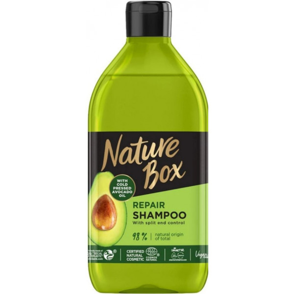 Фото - Шампунь жіночий Nature Box Авокадо для ослабленого та тьмяного волосся Cosmos NAT 385 мл (9000101215762)