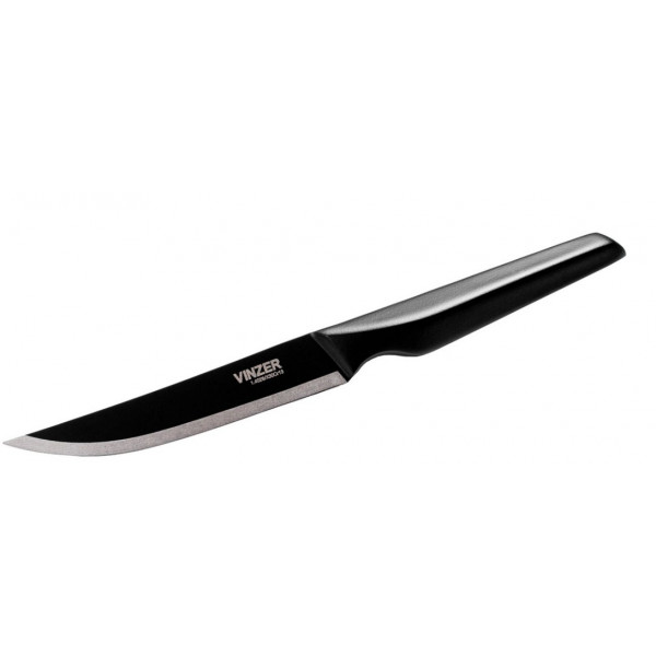 Фото - Ніж кухонний Vinzer Geometry Nero Line 12.7 см (50300)