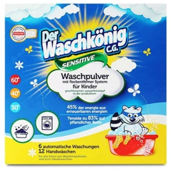 Фото - Пральний порошок Waschkonig SENSITIVE 600 г