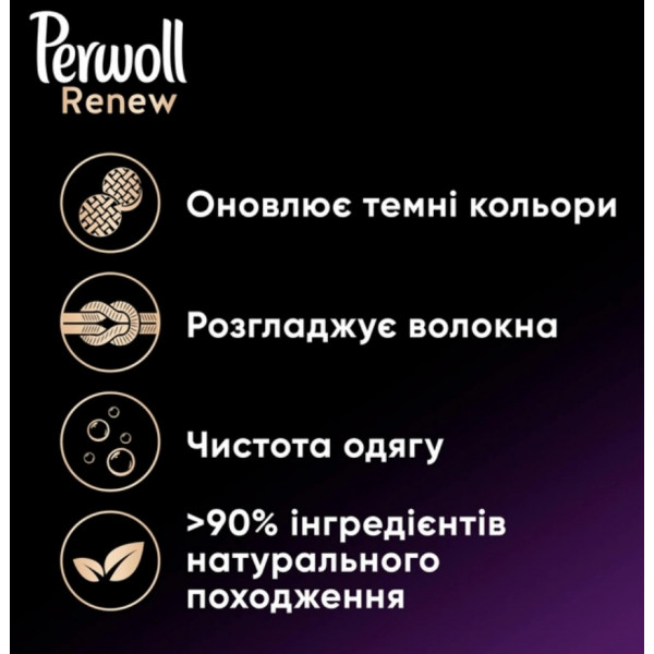 Фото - Засіб для делікатного прання Perwoll для темних та чорних речей 2970мл