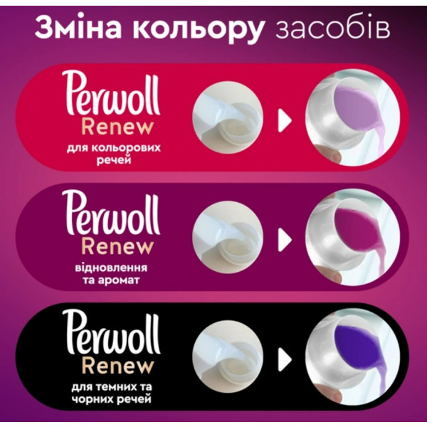 Фото - Засіб для делікатного прання Perwoll для темних та чорних речей 2970мл