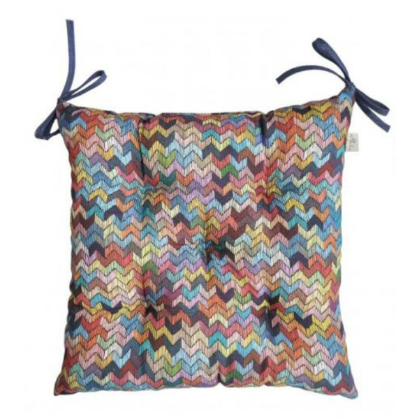 Фото - Подушка для стула Прованс MixPrint 504 зигзаг 40х40 (031171)
