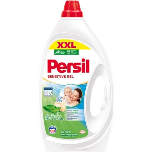 Фото - Гель для прання Persil Сенсітів, 2,835 л, 63 циклів