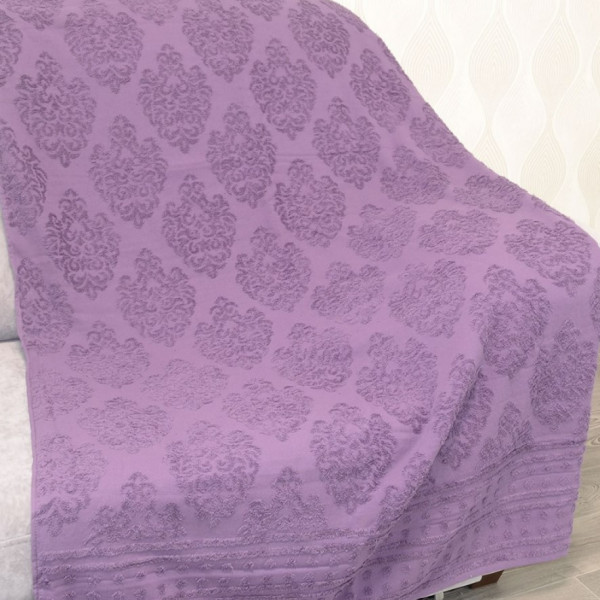 Фото - Покрывало полуторное GM Textile махровое виноградное жаккардовое 150х200