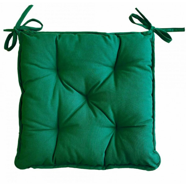Фото - Подушка для стільця Прованс Хвоя зеленая 40х40 см (014536)
