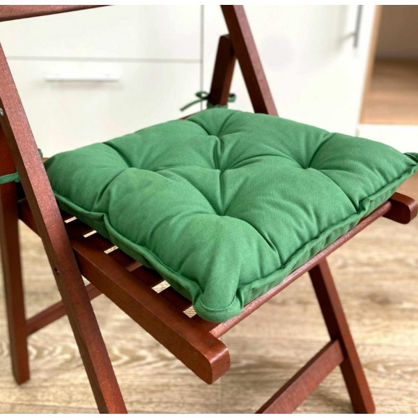 Фото - Подушка для стільця Прованс Хвоя зеленая 40х40 см (014536)