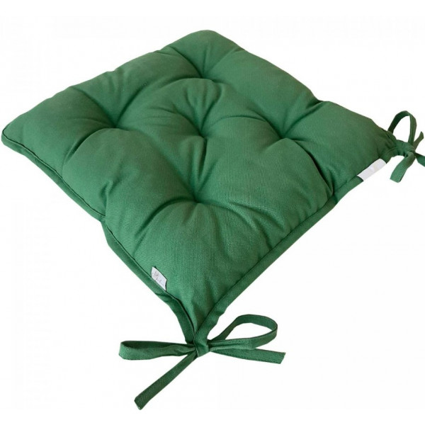 Фото - Подушка для стільця Прованс Хвоя зеленая 40х40 см (014536)
