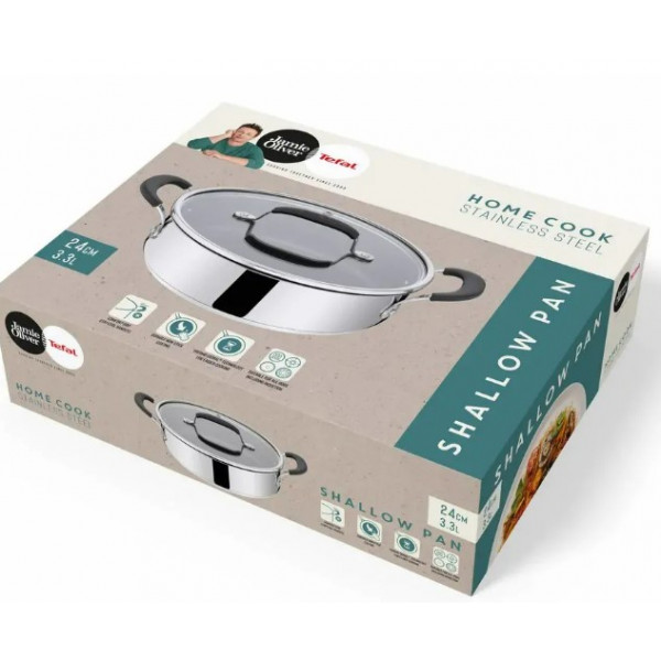 Фото - Сотейник Tefal E3037155 Jamie Oliver Home Cook 24 см
