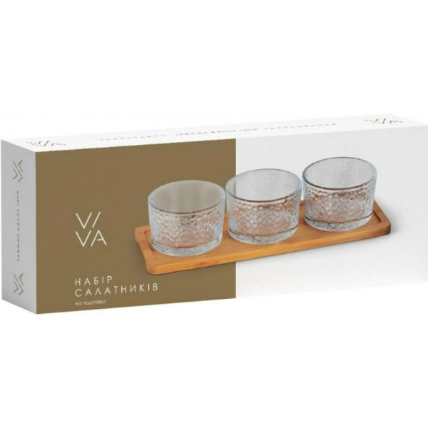 Фото - Набір салатників Viva Bamboo 3х200 мл (R/4)