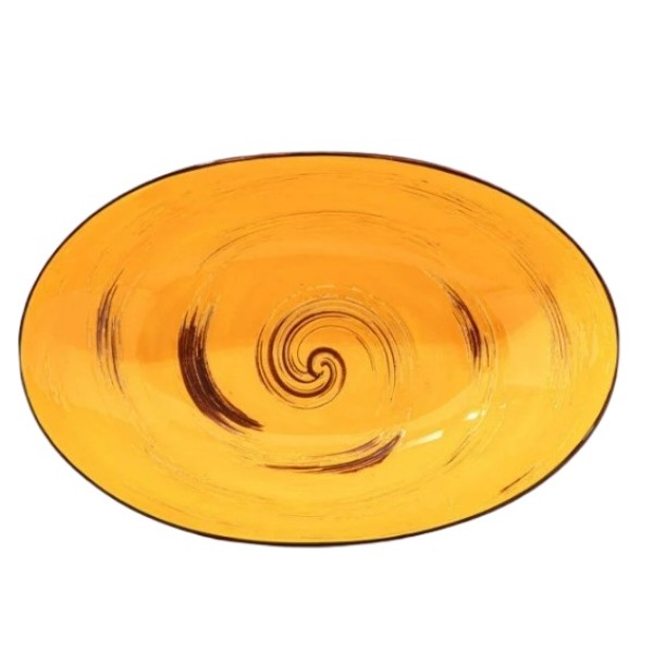 Фото - Блюдо Wilmax Spiral Yellow 25х16.5х6 см 570 мл (WL-669440 / A)