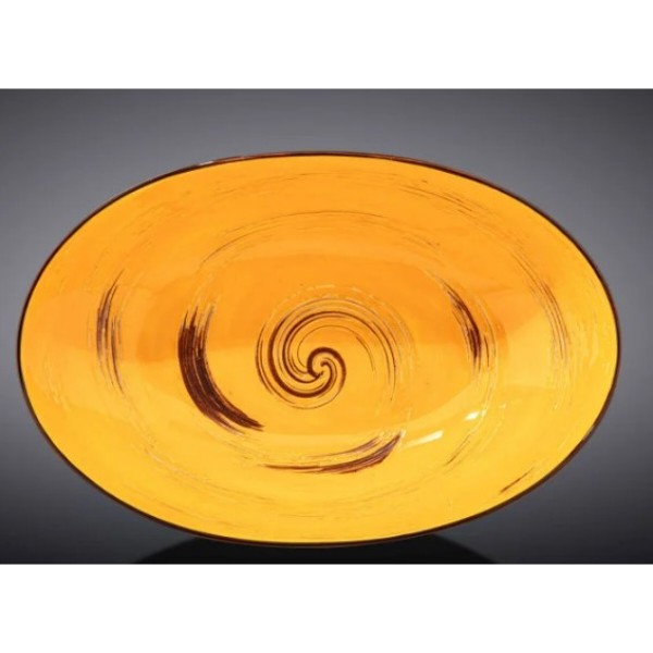 Фото - Блюдо Wilmax Spiral Yellow 25х16.5х6 см 570 мл (WL-669440 / A)