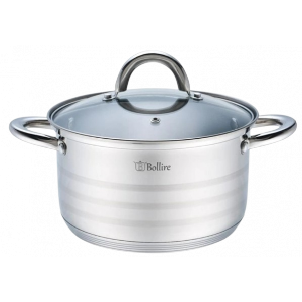 Фото - Каструля Bollire BR-2002 Bergamo 18 см 2.1 л Фото - Каструля Bollire BR-2002 Bergamo 18 см 2.1 л