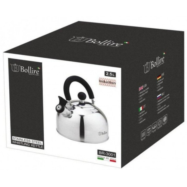 Фото - Чайник металевий Bollire BR-3001 2.5 л