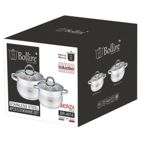 Фото - Набір посуду Bollire BR-4014 4 шт.