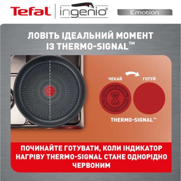 Фото - Набір посуду зі знімною ручкою Tefal L897SM74 Ingenio Emotion 22 пр
