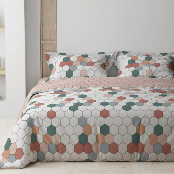 Фото - Комплект постільної білизни ТЕП Барвисті соти (2-00880_28989)