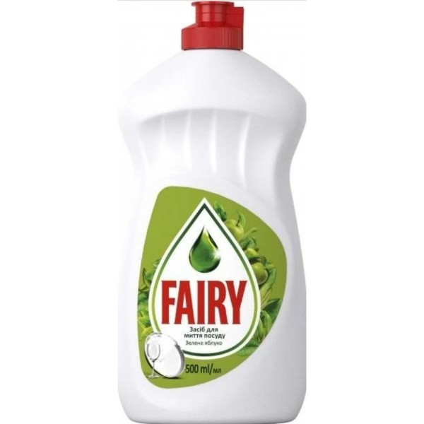 Фото - Засіб для ручного миття посуду Fairy Яблуко 500 мл (5413149313873)