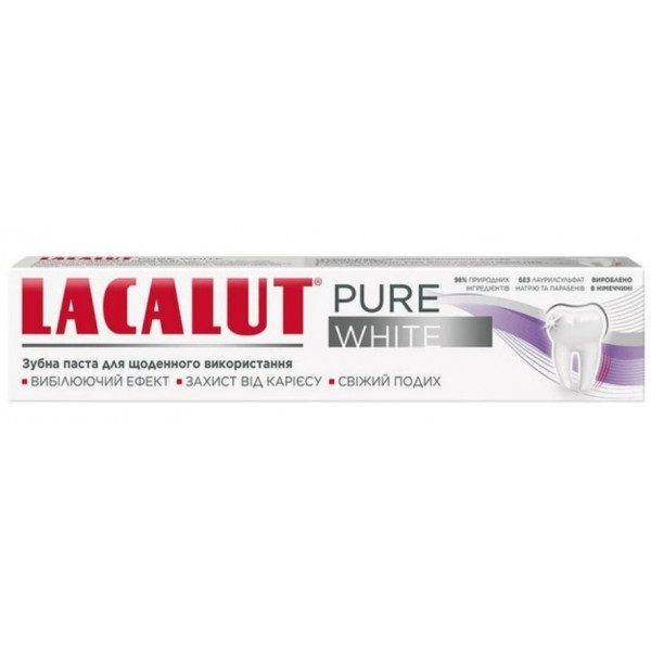 Фото - Зубная паста Lacalut Pure White 75 мл (4016369696767)
