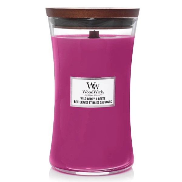 Фото - Свеча стекло Woodwick Large Wild Berry & Beets (Лесные Ягоды и Свекла) 609г (1632276E)