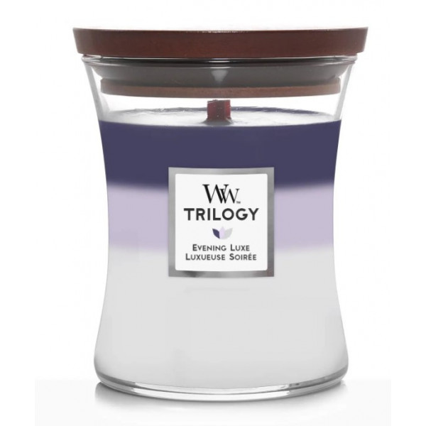 Фото - Свічка скло Woodwick Medium Trilogy Evening Luxe (Вечірній Люкс) 275г (1743627E) Фото - Свічка скло Woodwick Medium Trilogy Evening Luxe (Вечірній Люкс) 275г (1743627E)