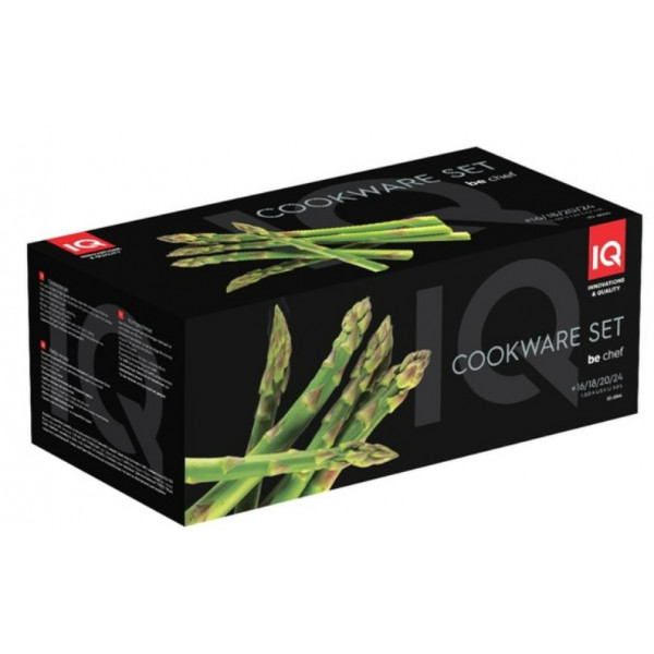 Фото - Набор посуды IQ Be Chef 8 пр. 1.3 л, 2.4 л, 3.4 л, 5.8 л (IQ-6044)