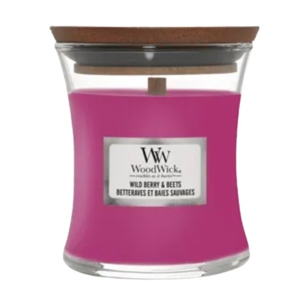 Фото - Свеча стекло Woodwick Mini Wild Berry & Beets (Лесные Ягоды и Свекла) 85г (1632284E)