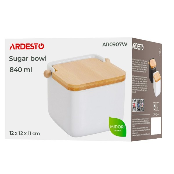 Фото - Цукорниця ARDESTO Midori 12х12х11 см (AR0907W)