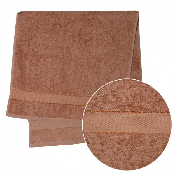 Фото - Рушник для обличчя Ярослав махровий т.бежевий 50х90 (40640)