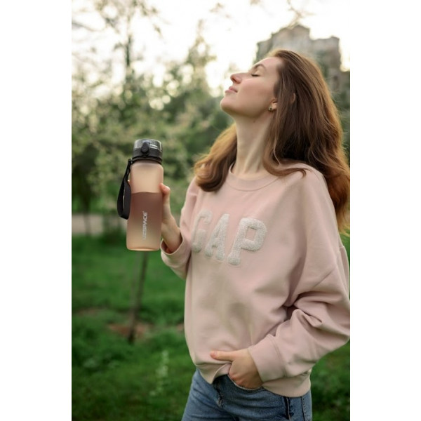 Фото - Пляшка для води UZspace 3053 Frosted 800 мл брауні