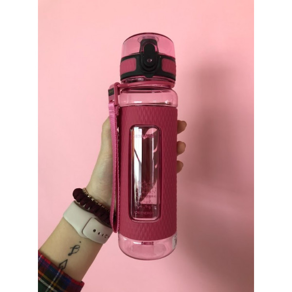 Фото - Пляшка для води UZspace 5045 Diamond 700 мл коралово рожева