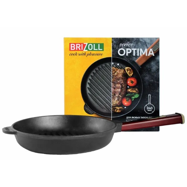 Фото - Сковорода гриль Brizoll O2440G-P2 Optima-Bordo 240 х 40 мм