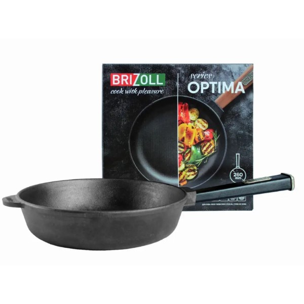 Фото - Сковорода универсальная Brizoll O2660-P1 Optimа-Black 260 х 60 мм