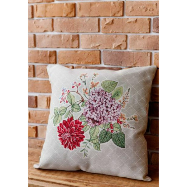 Фото - Подушка декоративна Прованс Букет квітів 45х45 см (034205)
