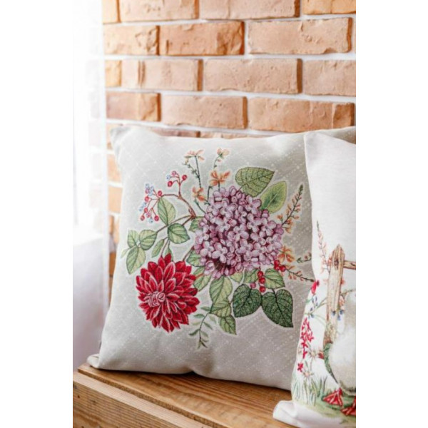 Фото - Подушка декоративна Прованс Букет квітів 45х45 см (034205)