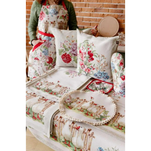 Фото - Подушка декоративна Прованс Букет квітів 45х45 см (034205)