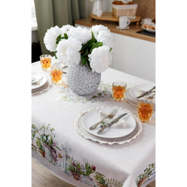 Фото - Скатертина прямокутна Прованс GARDEN 136х240 см (035336)