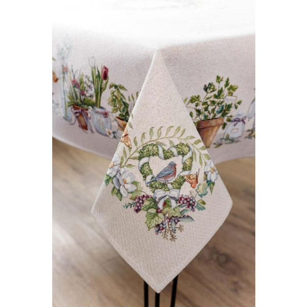 Фото - Скатертина прямокутна Прованс GARDEN 136х240 см (035336)