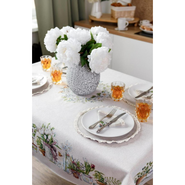 Фото - Скатертина прямокутна Прованс GARDEN 136х240 см (035336)