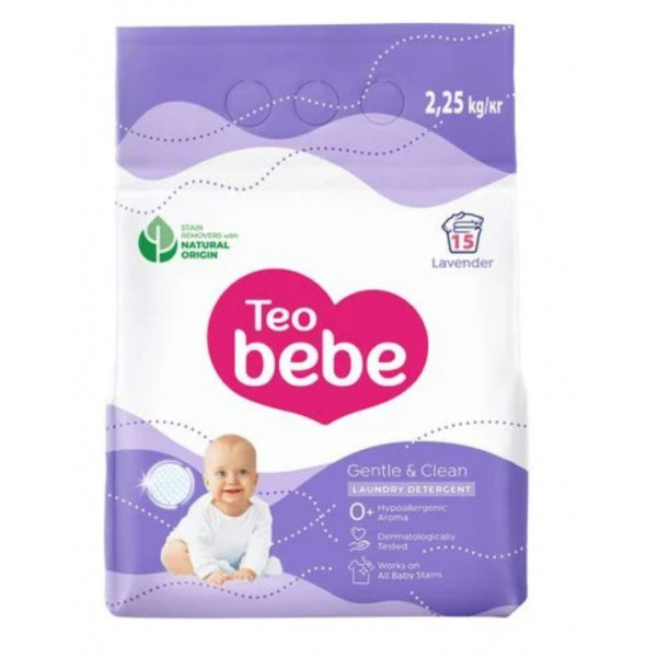 Фото - Пральний порошок Teo Bebe Gentle&Clean Lavender 2,25 кг (3800024048449) Фото - Пральний порошок Teo Bebe Gentle&Clean Lavender 2,25 кг (3800024048449)